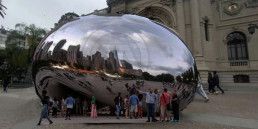 Cloud gate de Annish Kapoor en Santiago de Chile
