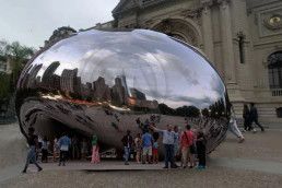 Cloud gate de Annish Kapoor en Santiago de Chile